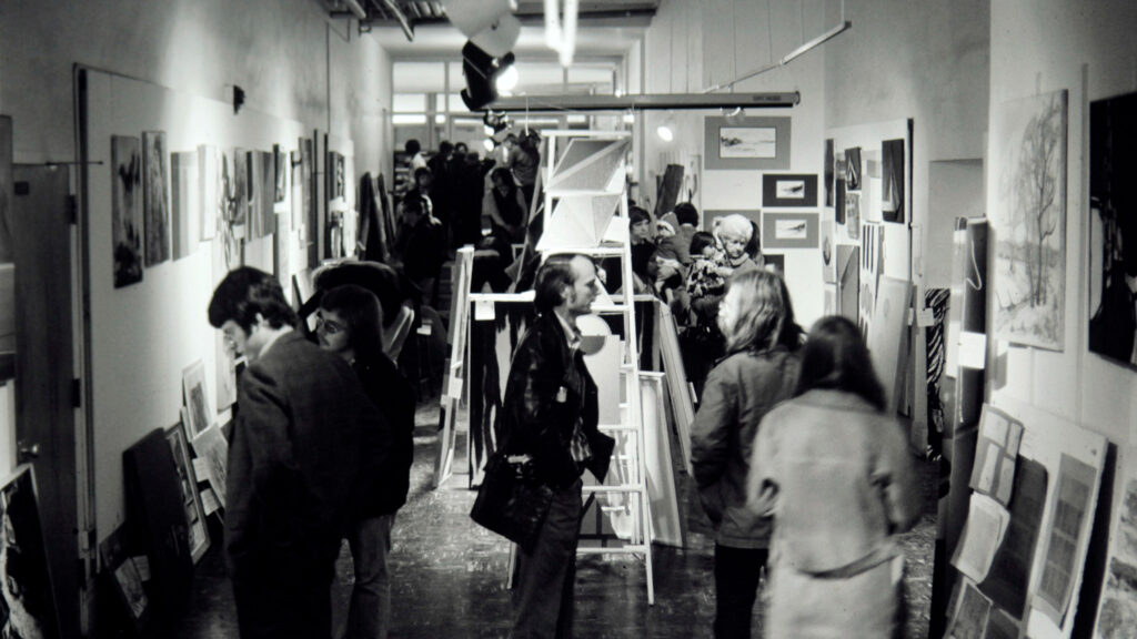 School of Design Art Sale, 1972. Photo by Pat Rand.