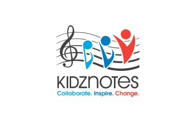Kidznotes Logo: Collaborate. Inspire. Change.