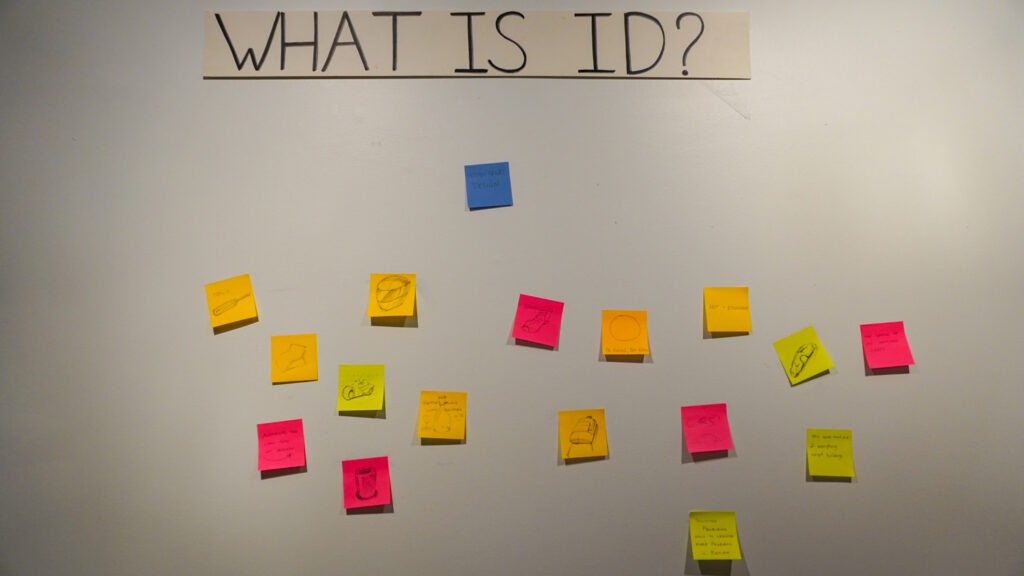 What is ID? Post-It note board
