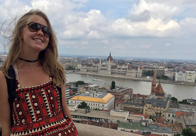 Katie Gray during Summer Abroad in Budapest
