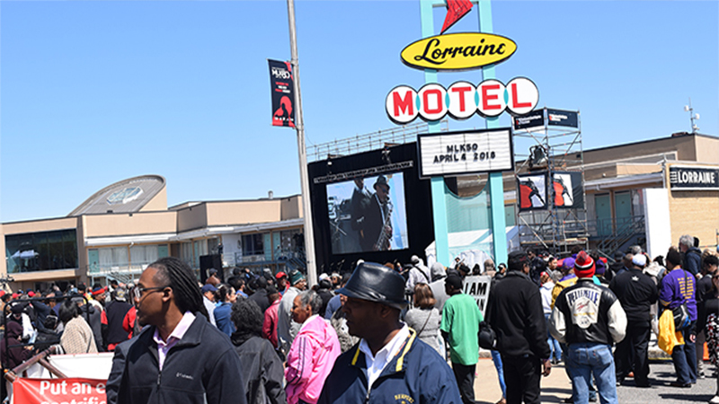 Lorraine Hotel in Memphis TN during MLK50