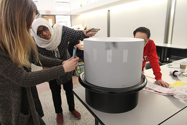 zoetrope in action at NC State Collegle of Design