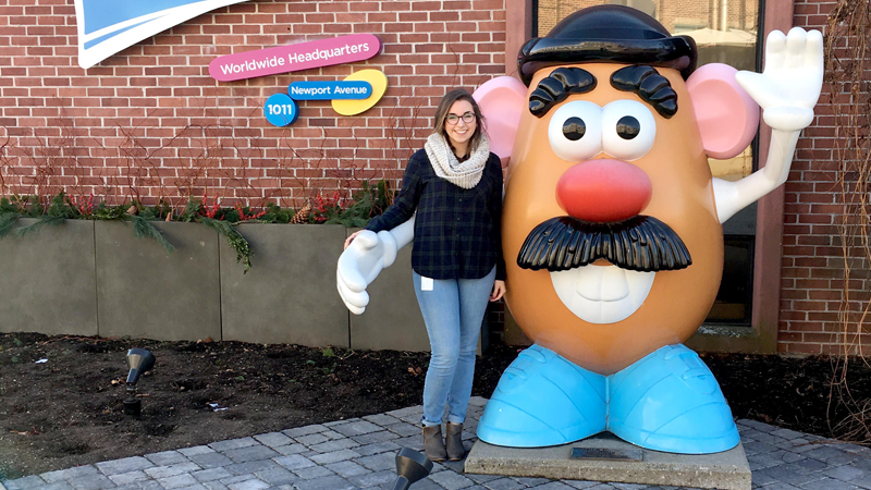 Emily Wise at Hasbro Headquarters