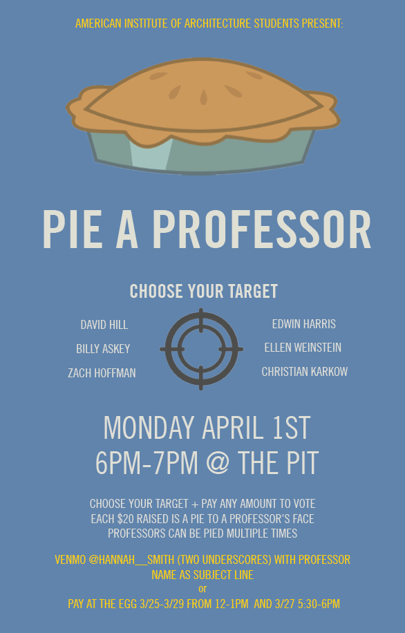 pie in the face fundraiser flyer