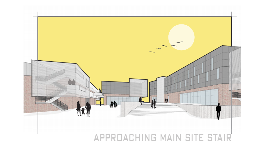 Rendering of student housing options by Tom Barrie