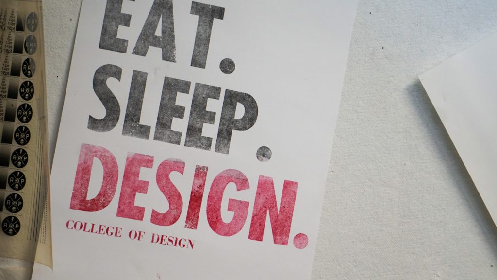 Eat. Sleep. Design. Poster