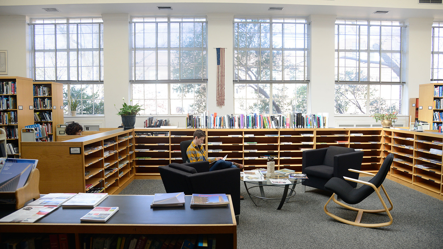 Interior shot of Design library