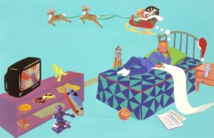 Christmas Makes Me Think, Illustration by Chandra Cox