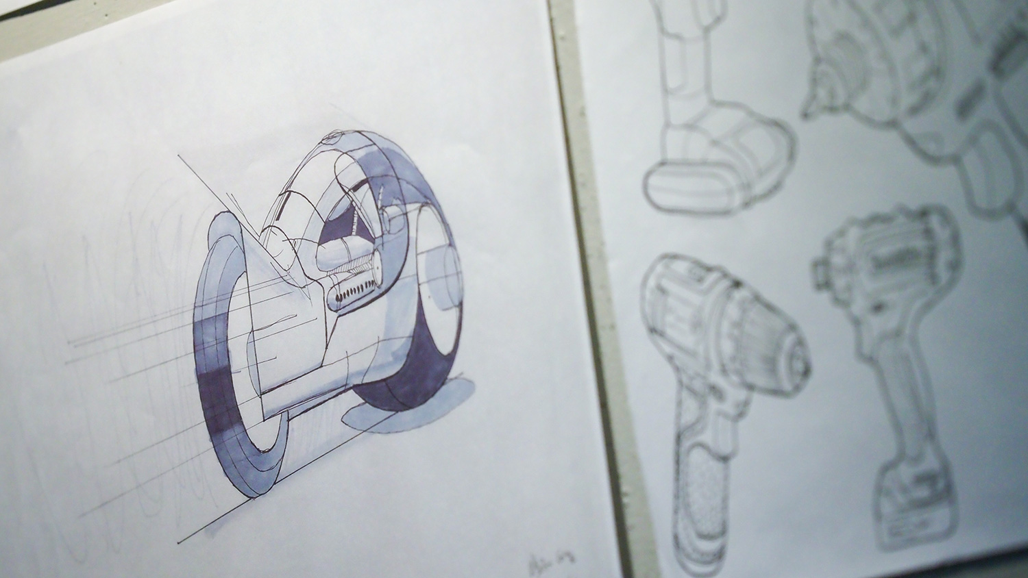 Industrial design sketches