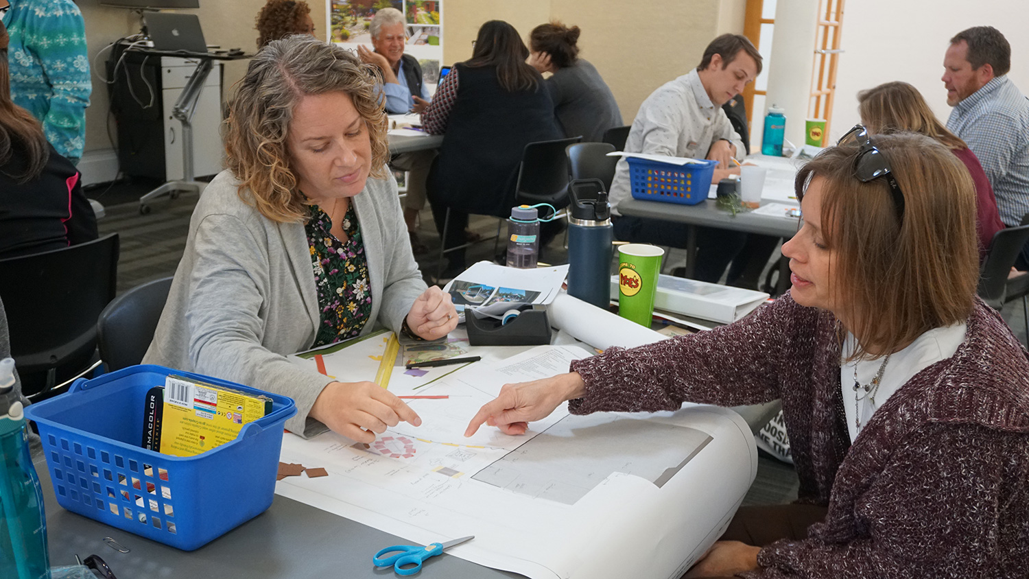 Design researchers in lab