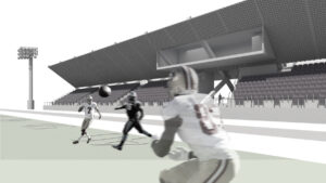 rendering of precast football stadium