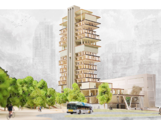 Intersperse | North East Approach By Dillon Patel and Dave Wright Course ID: ARC 302 Intersperse serves as a nexus for public gathering, living, and playing within the diverse typology of Atlanta. The project design is invested in the future development of its site as a mixed-use community for diverse socio-economic classes.