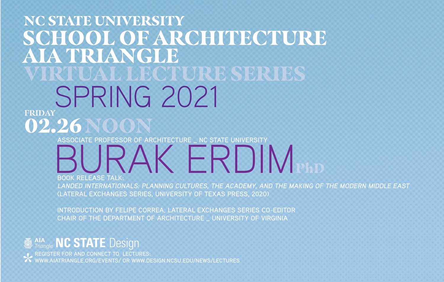 Burak Erdim Book Lecture Flyer