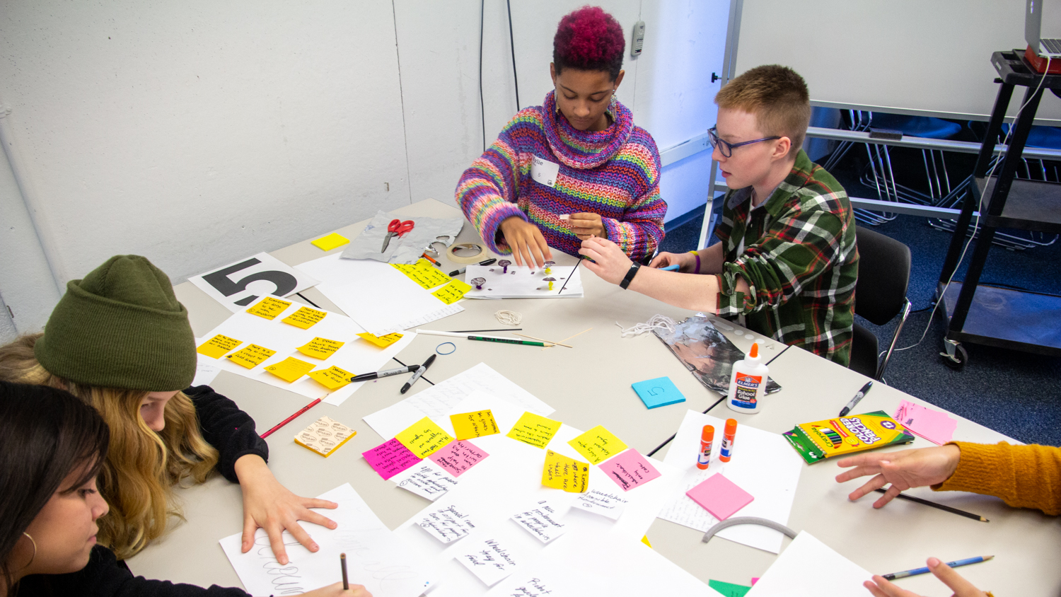 Students design together on field trip