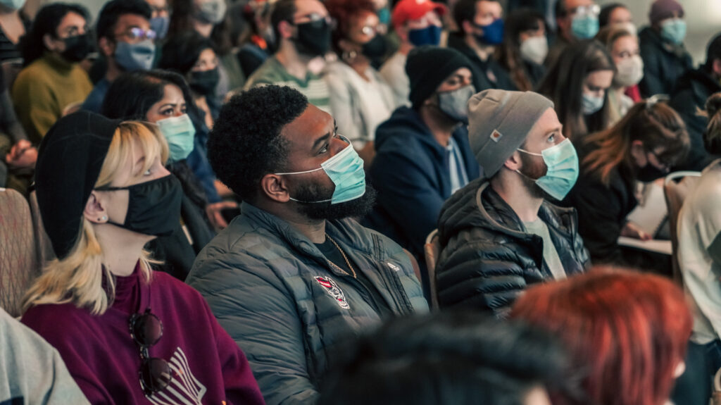 Students in audience