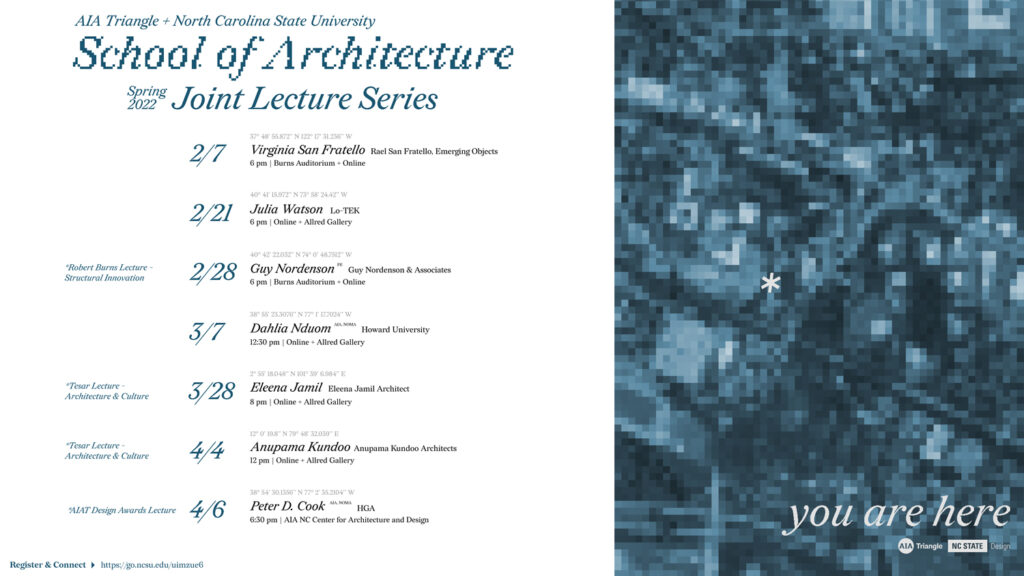 School of Architecture 2022 lecture series spring