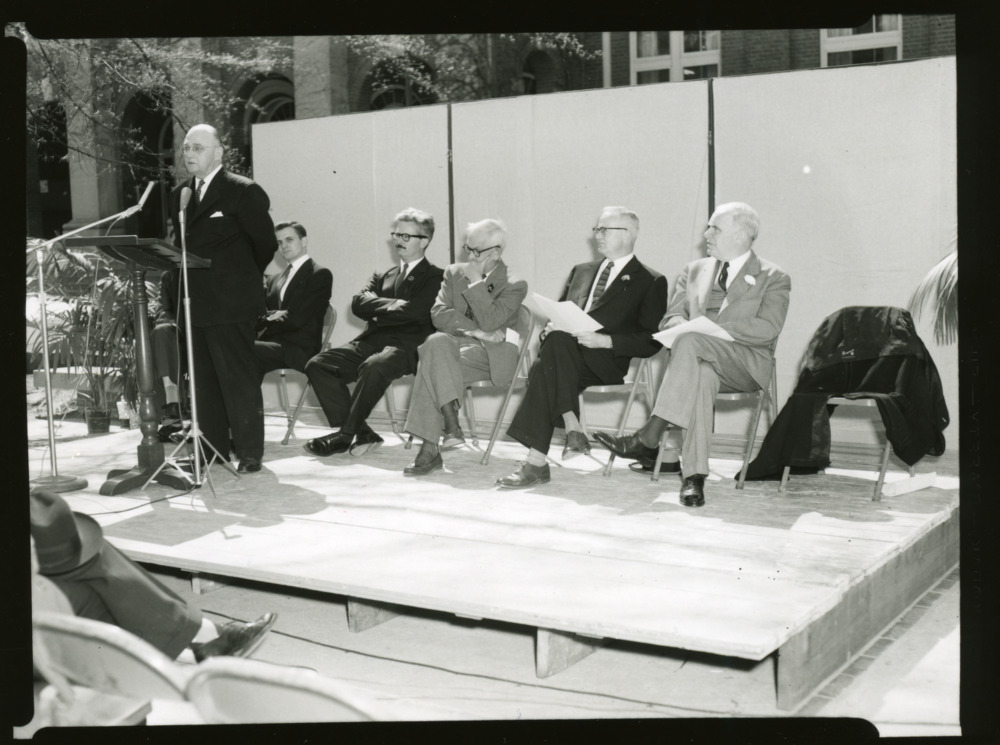 School of Design dedication ceremony. From the NC State University Libraries’ Digital Collections: Rare and Unique Materials. 