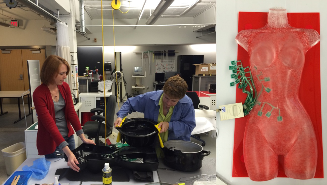 Sharon Joines and Jennifer Peavey in the RED Lab