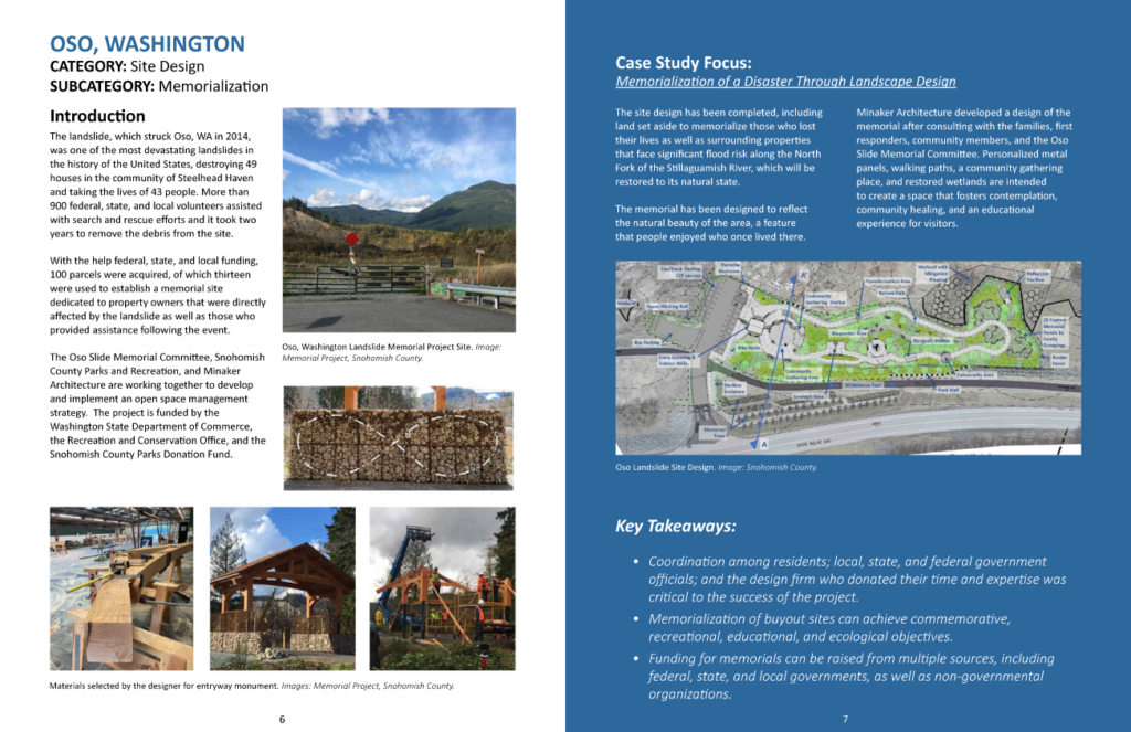 Example of a case study from the Open Space Management Guide