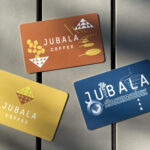 Detail of Jubala coffee shop identity, Raleigh.