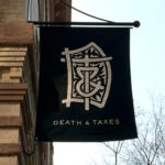 Logo for Death and Taxes, Raleigh, NC, Chef Ashley Christensen