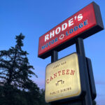 Exterior of Rhodes Motor Lodge in Boone, NC.