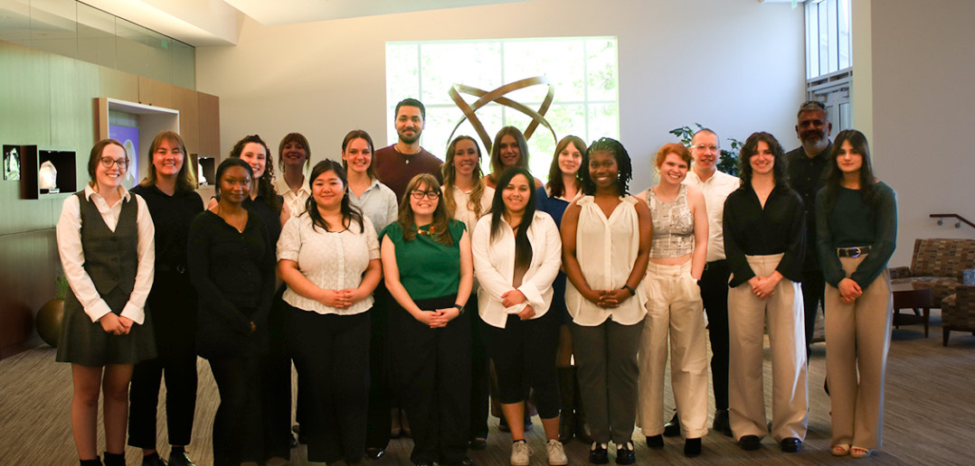 Graphic & experience design students at their project presentations for SAS