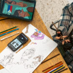Closeup of student work from Design Camp in 2024.