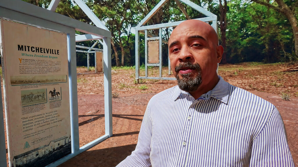 A digital double of an Ahmad Ward, the executive director of Historic Mitchelville Freedom Park is recreated using Unreal Engine’s MetaHuman Animator for use in an educational display using virtual reality.