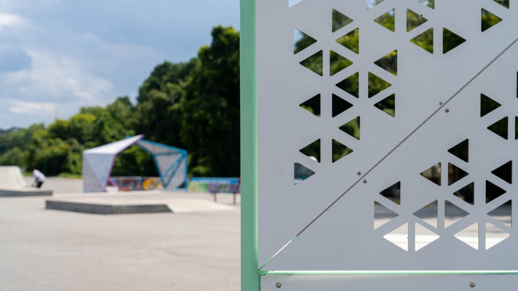 Raleigh Skatepark detail NC State Architecture Design + Build