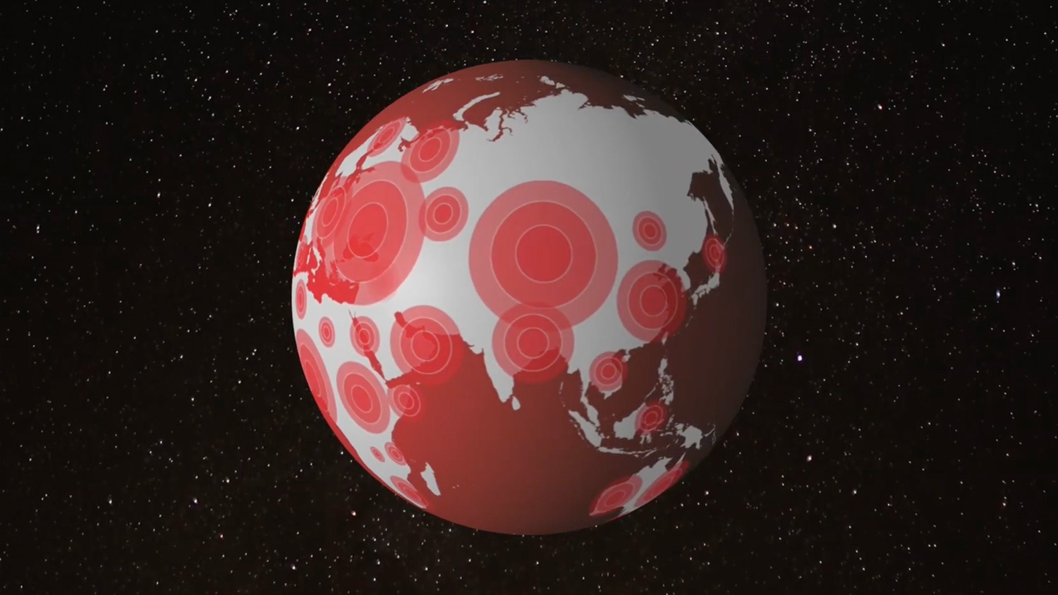 The Word Wanderers team created visualizations that explore the dispersal of languages across the earth over time.
