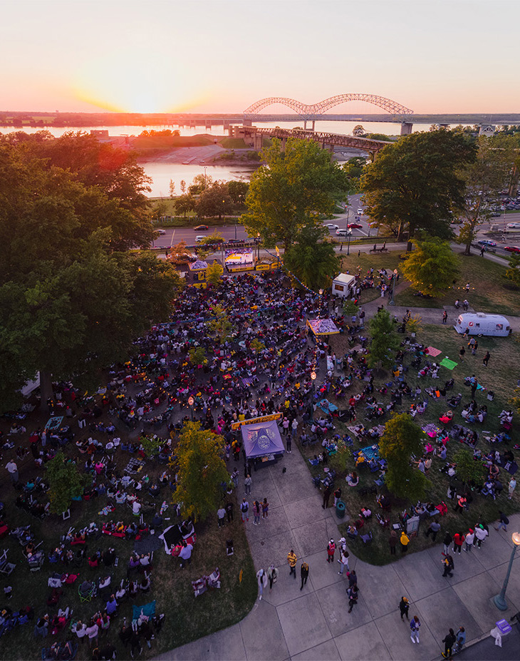 After the removal of the Davis monument in Memphis, Rush-Tebbe describes the resurgence of community public space in Memphis. Image Credit: Conner D. Ryan