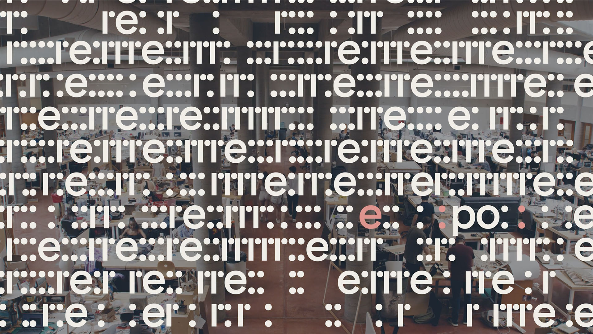 opening screen with text that reads "re:"