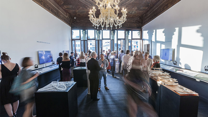 Airport studio display at Venice Biennale